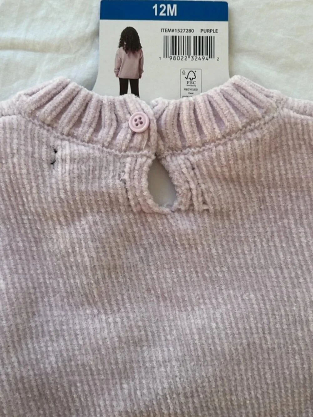 DKNY Baby Girl 2-Outfit Bundle | Size 12 Months | NWT Chenille Knit Sets